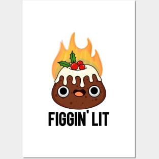 Figgin' Lit Funny Christmas Pun Posters and Art